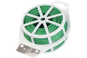 Chrysoverge Garden Plant Twist Tie, 492 Feet Reusable Plant Ties with Cutter Dispenser, for Supporting Vines, Flowers, Trees,