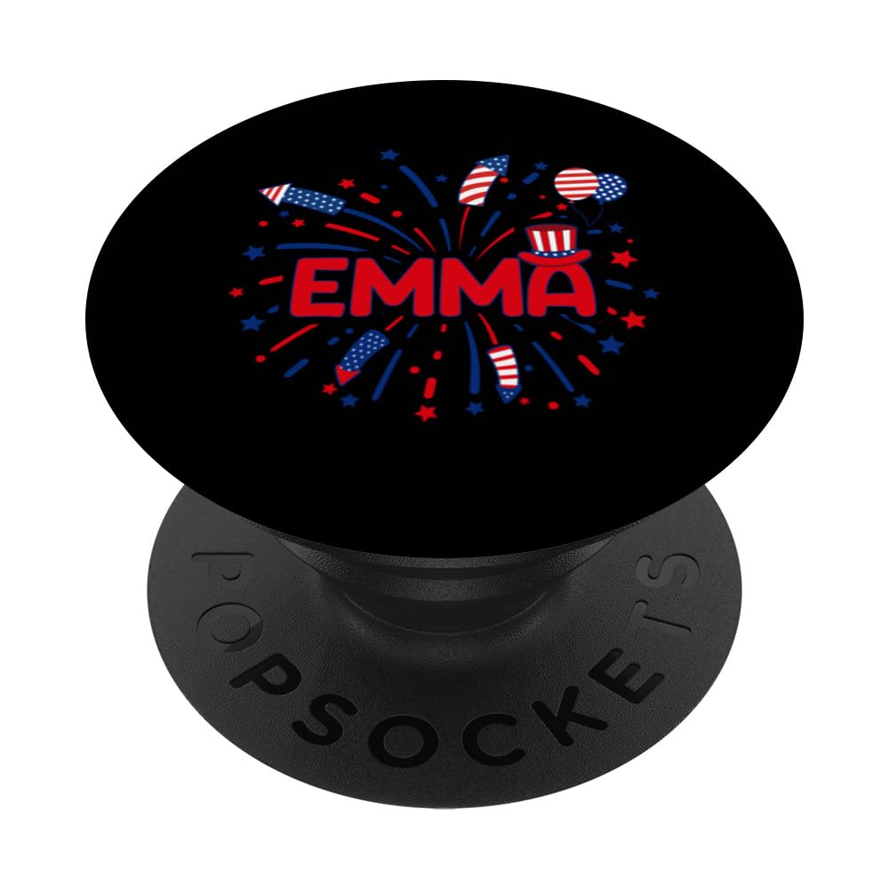 Firework Holiday Party 4th of July Emma PopSockets Swappable PopGrip