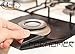 FORHOMER sbc01 Gas Range Protectors, Kitchen Accessories Gas Stove Burner Liners Fda Approved, Reusable, Non-Stick Stove Top Burner Protectors, Set of 4, Black