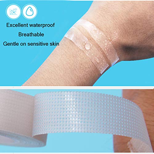 Zehhe 4 Rolls Clear Surgical Medical Tape 1 Inch x 10 Yards Dressing Used for First-Aid Surgical Incisions Wound Care etc, Water Resistant Latex-Free - Thumbnail 3