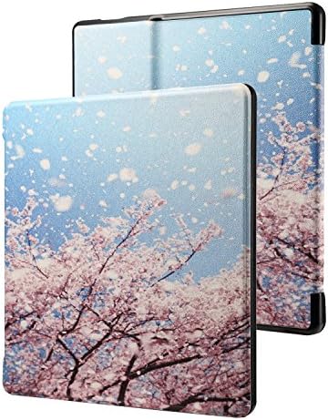 Kindle Oasis 2017 Folio Case,DIGIC Smart Magnetic Closure Protective Kindle Cover Case with Auto Wake/Sleep for Amazon 7 inch Kindle Oasis E-reader,Cherry blossoms