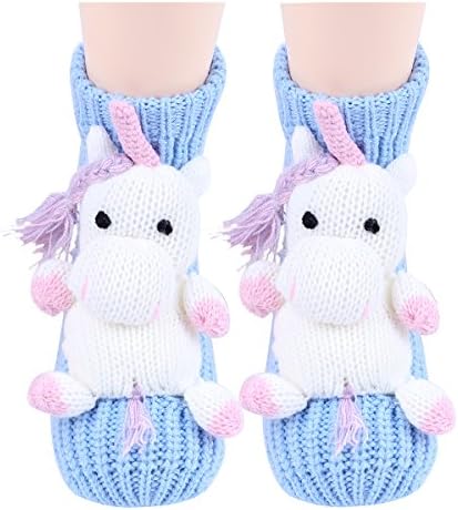 Winter Christmas 3D Cartoon Non-slip socks Manual Christmas Santa Claus Gifts socks