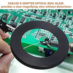 5X & 10X Magnifying Glass with Light and
