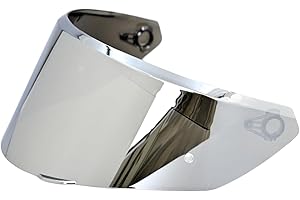 Logto New K3 Visor Compatible With New AGV K3 Visor Replacement S M L Motorcycle Helmet Tinted Visor Face Shield (Sliver)