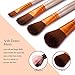 Flend 12 Pieces Premium Makeup Brush Set, Professional Makeup Brushes, Synthetic Kabuki Foundation Cosmetic Brushes with a Delicated Case