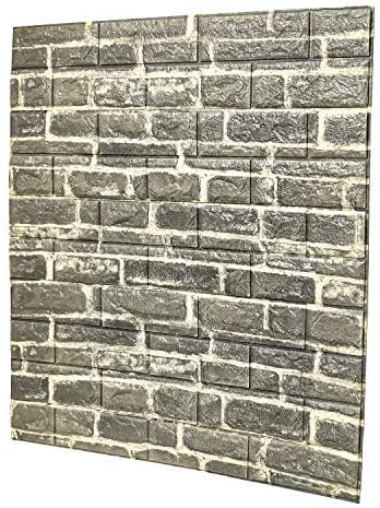 Amazon 10枚 壁紙研究所 超大判 白レンガ調 3dクッション ３d壁紙 3d立体壁紙 Diyレンガ調壁紙シール 70 X77 Diy立体壁紙 レンガ 防音シートウォールステッカー 3d 壁紙 軽量レンガシール 壁紙シール 自己粘着 防水 断熱 Diyクッション シー 北欧 タイル ウォール
