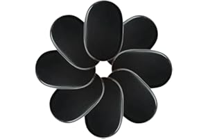 8 Piece Hot Massage Stones Heated Warmer Rocks for Spa, Foot Heater, Massage Therapy, Relaxation, Pain Relief 3.1" x 2.4" inc