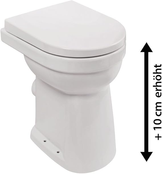 Sumicorp Com Gewerbe Industrie Wissenschaft Toiletten Wassersparenden 2 Mengen Spulsystem Pedkit Stand Wc Keramik Stand Toilette Rund Weiss 39 X 66 X 84 Cm Soft Close Mechanismus