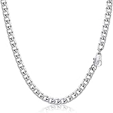 PROSTEEL 316L Stainless Steel Cuban Link Chain Necklaces for Men, Black/18K Gold Plated, Hypoallergenic Jewelry, 4mm-13mm, 14"-30", Come with Box