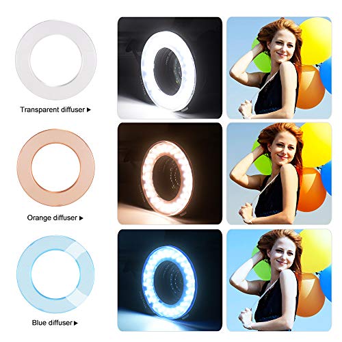 HAOXUAN Geeignet Für Canon/Nikon/Pentax/Olympus, Kamera-Ringlicht HD-130 LED-Ringblitz, LCD-Display 3000-15000K GN46… – Bild 3