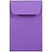 JAM PAPER #1 Coin Business Colored Envelopes - 2 1/4 x 3 1/2 - Violet Purple Recycled - 25/Pack