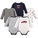 Hudson Baby Unisex Baby Cotton Long-sleeve Bodysuits, Fire Truck, 9-12 Months US