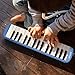 ammoon Melodica 32 Keys Piano Instrument with Carry Case for Music Lovers Beginners Kids - Blue