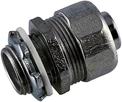 SAMIR ELECTRIC Liquid Tight Connectors, Sealtight Connector Straight Malleable Iron 3/4" (pack of 10)