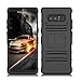 Galaxy Note 8 Case, Elegant Choise Hybrid Heavy Duty Dual Layer Shockproof [Swivel Belt Clip] Holster with [Kickstand] Combo Rugged Defender Case Cover for Samsung Galaxy Note 8 (Black)