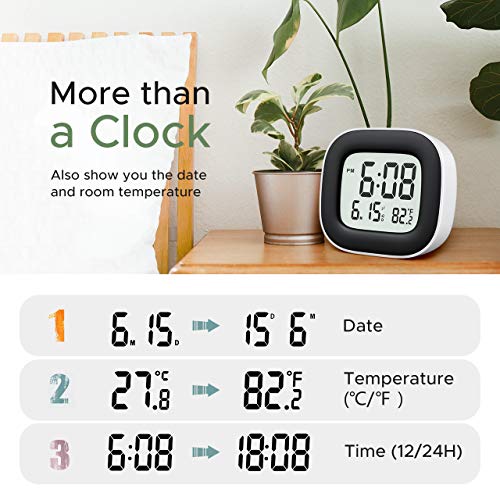 Mpow Travel Alarm Clock, Digital Clock with Snooze, Backlit