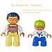 Minifigures Set of 48+10 - Lego-compatibe Mini People with Accessories Educational Building Bricks Toy