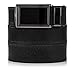 SlideBelts Top Grain Leather Ratchet Belt (Black with Black Buckle, Up to 48