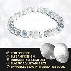 Selenite Crystal Bead Bracelet – Healing Crystal