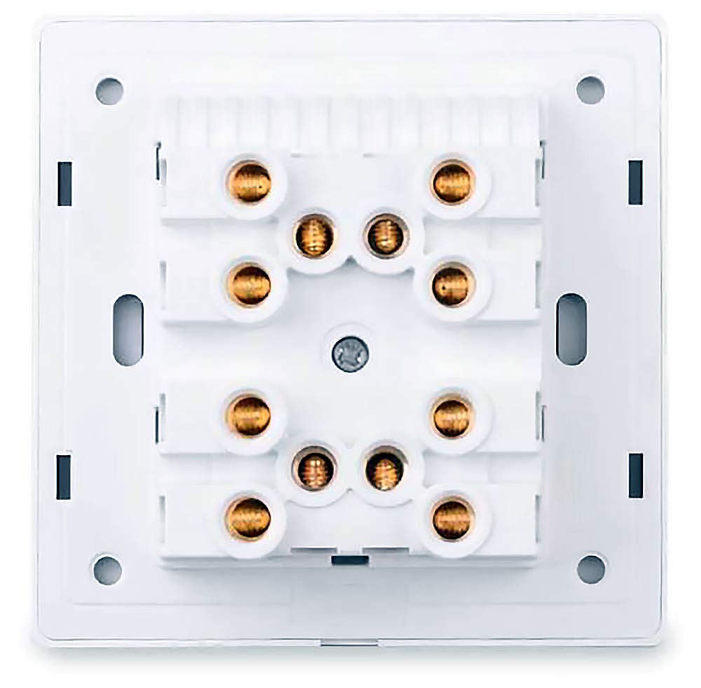 1/2/3/4 Gang 2 Way Black/White/Grey/Gold Wall Light Switch Chrome Toggle Press Button Tempered Glass Plate Blue LED Light (4 gang 2 way grey) - Image 4