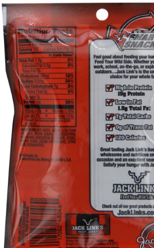 Jack Link's Original Hickory Smokehouse Beef Jerky, 1.5-Ounce Bags (Pack of 10) thumbnail