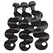 Bestsojoy Brazilian Body Wave Hair 3 Bundles 100% Unprocessed Human Hair Weave Remy Hair Extensions Natural Color 8A