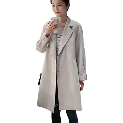 Women's Elegant Double-Breasted Trench Coat Uganda Ubuy
