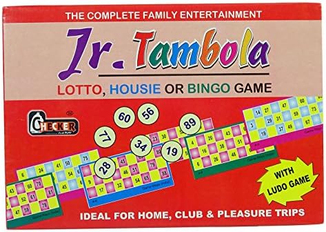 Kids Junior Tambola With Ludo Game Set Children Indoor Games - 11 x 7.7 Inches
