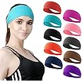 DASUTA Set of 10 Women's Workout Headband Non Slip Lightweight Multi Headbands Headscarf for Yoga Running Sports Travel Athle