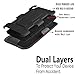 Idol 3 Case,(5.5 Inch), Alcatel Idol 3 Starshop Full Protection Dual Layers Hybird Case with Kickstand and Locking Belt Swivel Clip Black + Premium HD Screen Protector