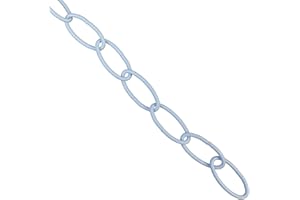 Blue Donuts Chain Extension in Powder Coated White, 36 inches Long, Strong Hold