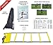 Limm Adjustable Training Agility Ladder - with Free Carry Bag, Hooks, and Online Tutorial Videos | Unique Rope Adjustment Markings & Durable Flat Rungs | for Speed, Footwork, Sports, Fitness and More