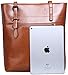 Iswee Shoulder Handbags Top Handle Satchel Work Bags Purse for Women (Brown)