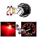 cciyu 20 Pack T3 2-3014 SMD Neo Wedge A/C Climate Control LED Light Bulbs 35853-SDA-A01 (red)