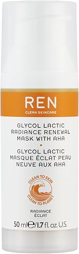 REN Clean Skincare Glycol Lactic Radiance Renewal Mask 50ml Exfoliating Face