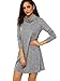 SheIn Women's Casual Long Sleeve Cowl Neck Tunic T-Shirt Dress