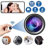 Mini Spy Camera Wireless Hidden WiFi Cameras, HD 1080P Live Streaming Small Nanny Camera with Night Vision and Motion Activated, Micro Security Body Cop Cam with Cell Phone APP for Home and Outdoor