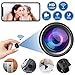 Mini Spy Camera Wireless Hidden WiFi Cameras, HD 1080P Live Streaming Small Nanny Camera with Night Vision and Motion Activated, Micro Security Body Cop Cam with Cell Phone APP for Home and Outdoor