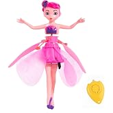 Goaixit Purple Flying Fairy Princess Doll | Hand Induction Flying Toy, LED Lights, DIY Assembly Interactive Toy, For Girls Age 6+