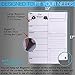 Dry Erase Weekly Magnetic Calendar Set for Refrigerator Whiteboard Planner with Stain Resistant Technology Attach to Fridge Or Hang on Wall 17X13 inch Organizer Checklist & Message Board