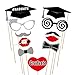 KUUQA 30Pcs Graduation Party Photo Booth Props for 2021 Graduation Party Supplies Decorations