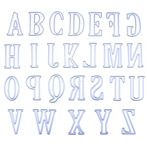 SaroraAlphabet Cutting Dies Stencil DIY Scrapbooking Embossing Album Paper Card Craft - Thumbnail 6
