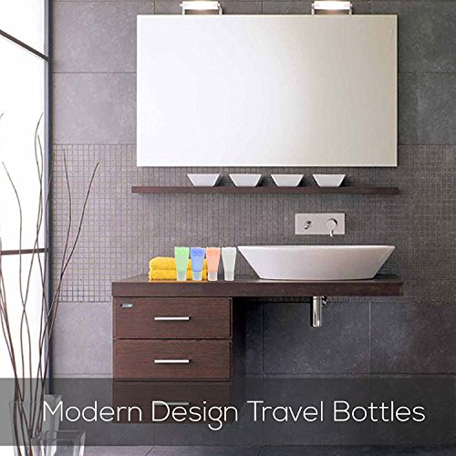 Travel Bottles Leak Proof Travel Toiletry Bottles set of 4 pack For All Liquid Toiletries Containers with TSA Approved Bag Travel Size toiletries Silicone
