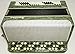 Beautiful Russian Button Chromatic Accordion, Bayan Vostok, 3 Row, 100 Bass, 968, Very Nice Sound
