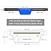 Fitter's Niche UltraSlim Fanny Waist Pack Men Women – Water Resistant Bag, Reflective Elastic Belt – Fit 24 to 43inch Waists, Holds Phones up to 6.7inch – Ideal for Running Hiking Riding CoastBlue