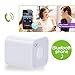 WONFAST® ini Magical and Portable Multifunction Wireless Bluetooth Speaker Great for Listening Music, Taking Photos, Bluetooth Chat, Mobile Anti-losit --(White)