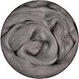 Weir Crafts Merino Wool Roving for Felting - Gray (1 Ounce)