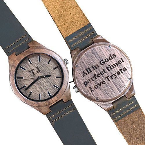mens wooden watch box personalized