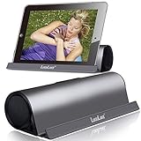 Lugulake Aluminum Portable Bluetooth 4.0 Speaker with Stand Dock, HIFI, 2x 3Watts, Enhanced Bass, 10 Hours Playtime - Coffee