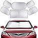 GHB Full Car Sun Shade Folding Silvering Reflective Car Window Sun Shade Visor Shield Cover